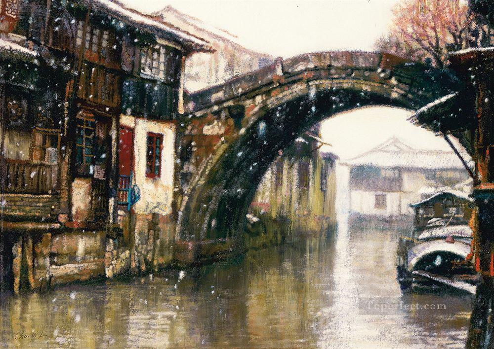 Suzhou Landscape Chinese Chen Yifei Oil Paintings